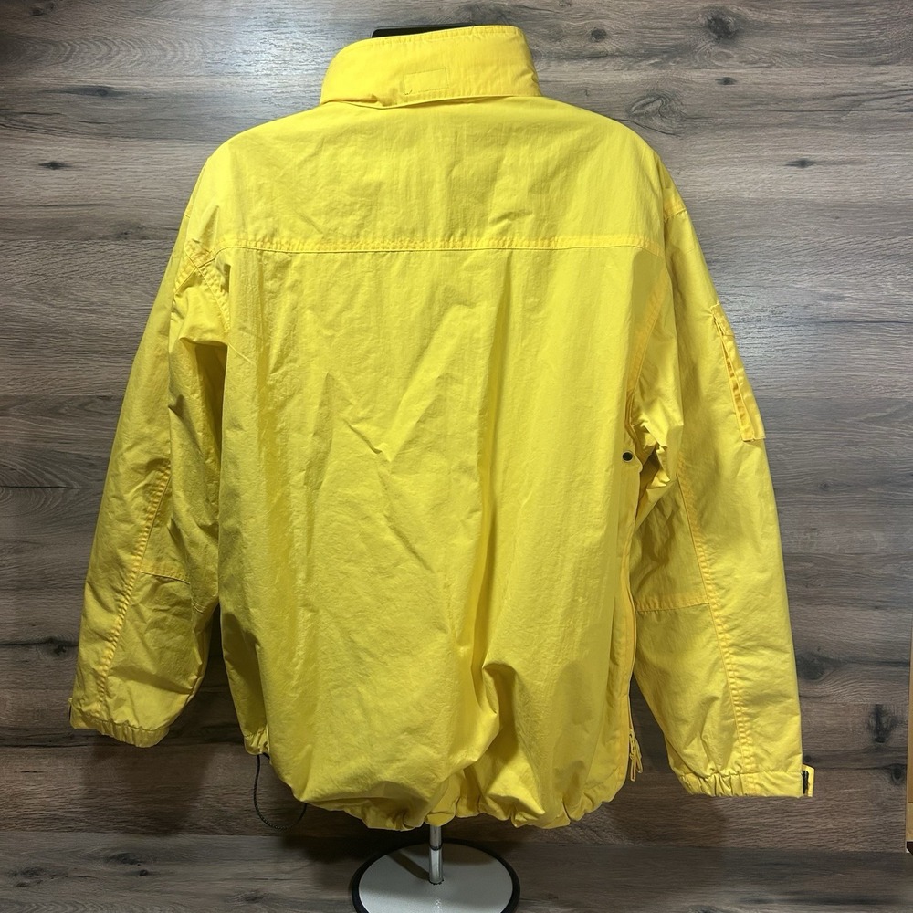 Vintage Chaps Ralph Lauren Mens 1/4 Zip Jacket Yellow Size Large Y2K - Picture 4 of 6